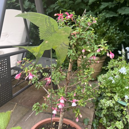 Swallow on a Pole in polished stainless steel